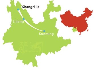 Lijiang Shangri-la Trekking Tour Route
