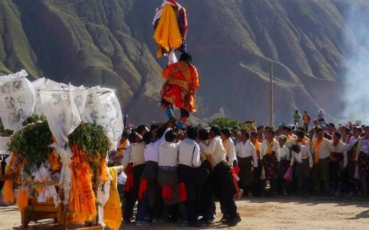Shaman festival at Langjia village