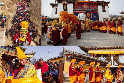 Monlam festival pilgrimage circuit at Gomar monastery