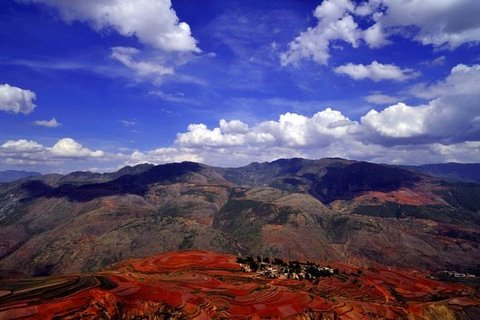 Dongchuan red land Luoxia valley